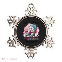 Funny Cat Knits Lover Dont Talk To Me Im Counting Knitting Ornament thumb 0