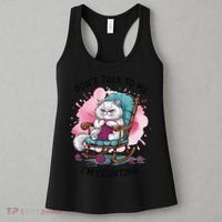 Funny Cat Knits Lover Dont Talk To Me Im Counting Knitting Women's Tank Top thumb 3