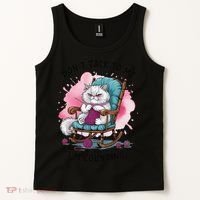 Funny Cat Knits Lover Dont Talk To Me Im Counting Knitting Tank Top thumb 2