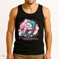Funny Cat Knits Lover Dont Talk To Me Im Counting Knitting Tank Top thumb 3