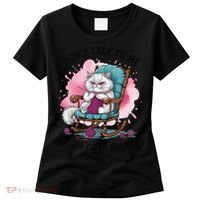 Funny Cat Knits Lover Dont Talk To Me Im Counting Knitting Women's T-Shirt thumb 0