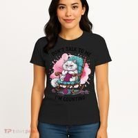Funny Cat Knits Lover Dont Talk To Me Im Counting Knitting Women's T-Shirt thumb 4