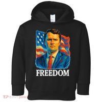 Freedom Charlie Kirk: 3D Oil Painting Vibrant Spectrum Toddler Hoodie thumb 0