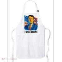 Freedom Charlie Kirk: 3D Oil Painting Vibrant Spectrum Apron thumb 0