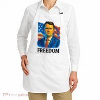 Freedom Charlie Kirk: 3D Oil Painting Vibrant Spectrum Apron thumb 2