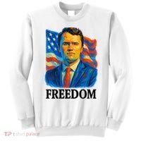 Freedom Charlie Kirk: 3D Oil Painting Vibrant Spectrum Sweatshirt thumb 0