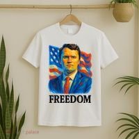 Freedom Charlie Kirk: 3D Oil Painting Vibrant Spectrum T-Shirt thumb 2
