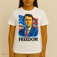 Freedom Charlie Kirk: 3D Oil Painting Vibrant Spectrum T-Shirt thumb 4