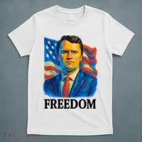 Freedom Charlie Kirk: 3D Oil Painting Vibrant Spectrum T-Shirt thumb 5