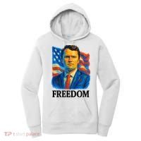 Freedom Charlie Kirk: 3D Oil Painting Vibrant Spectrum Women's Hoodie thumb 0