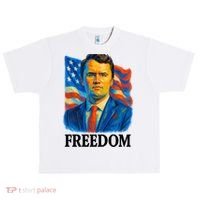 Freedom Charlie Kirk: 3D Oil Painting Vibrant Spectrum Urban Oversized Heavyweight T-Shirt thumb 0
