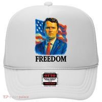Freedom Charlie Kirk: 3D Oil Painting Vibrant Spectrum Hat thumb 0