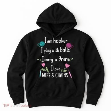 Funny Crochet Knitting I’M A Hooker Funny Crochet Hoodie