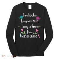 Funny Crochet Knitting I’M A Hooker Funny Crochet Long Sleeve Shirt thumb 0