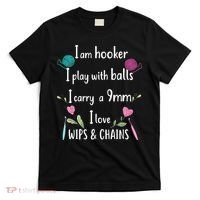 Funny Crochet Knitting I’M A Hooker Funny Crochet T-Shirt thumb 0