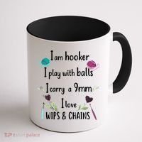 Funny Crochet Knitting I’M A Hooker Funny Crochet Coffee Mug thumb 1