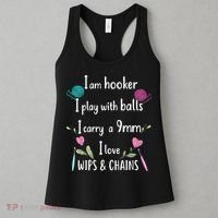 Funny Crochet Knitting I’M A Hooker Funny Crochet Women's Tank Top thumb 3