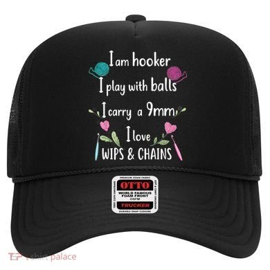Funny Crochet Knitting I’M A Hooker Funny Crochet Hat