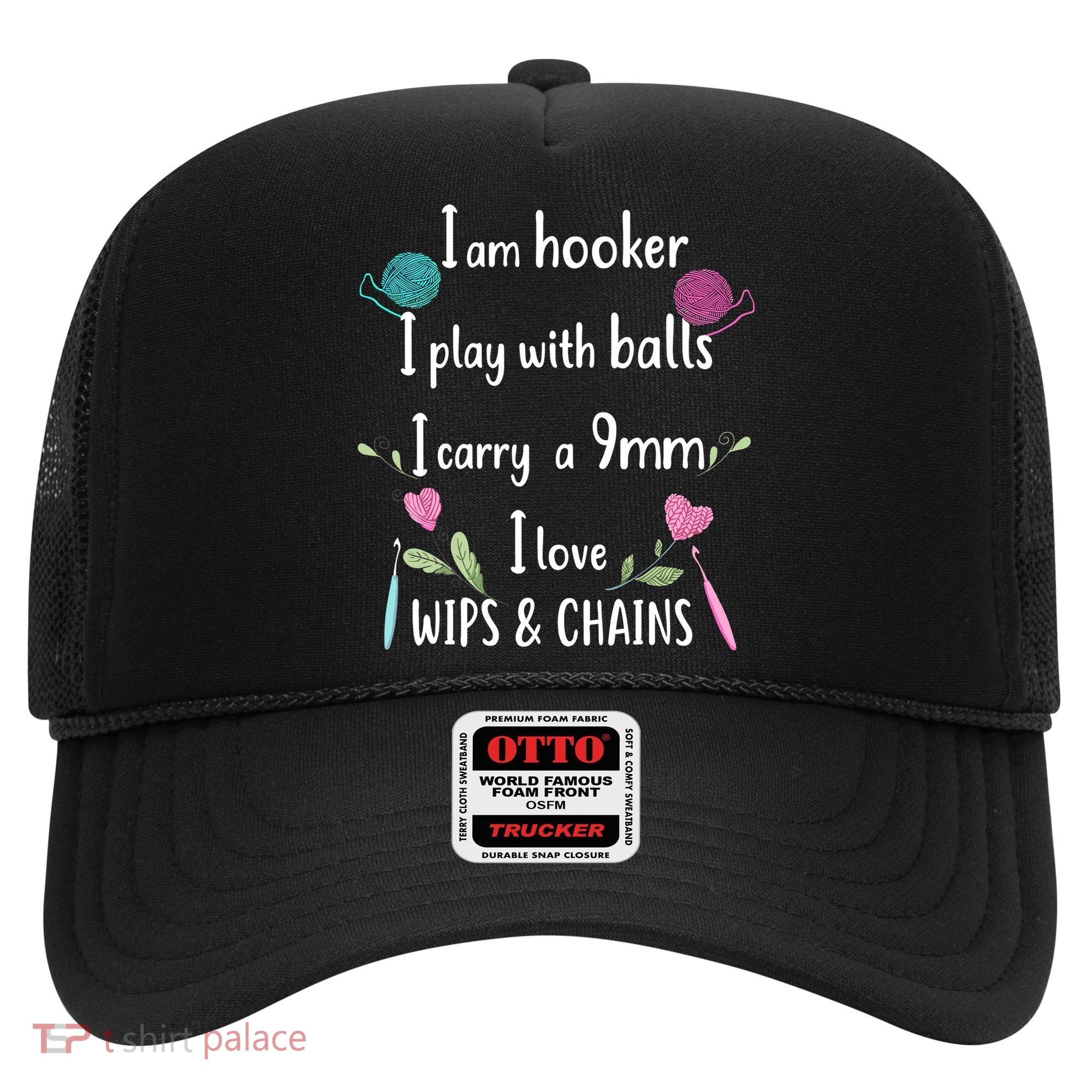Funny Crochet Knitting I’M A Hooker Funny Crochet Hat