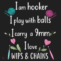 Funny Crochet Knitting I’M A Hooker Funny Crochet Hat thumb 2