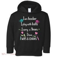 Funny Crochet Knitting I’M A Hooker Funny Crochet Toddler Hoodie thumb 0