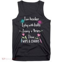 Funny Crochet Knitting I’M A Hooker Funny Crochet Tank Top thumb 0