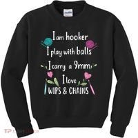 Funny Crochet Knitting I’M A Hooker Funny Crochet Kids Sweatshirt thumb 0