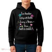 Funny Crochet Knitting I’M A Hooker Funny Crochet Kids Hoodie thumb 4