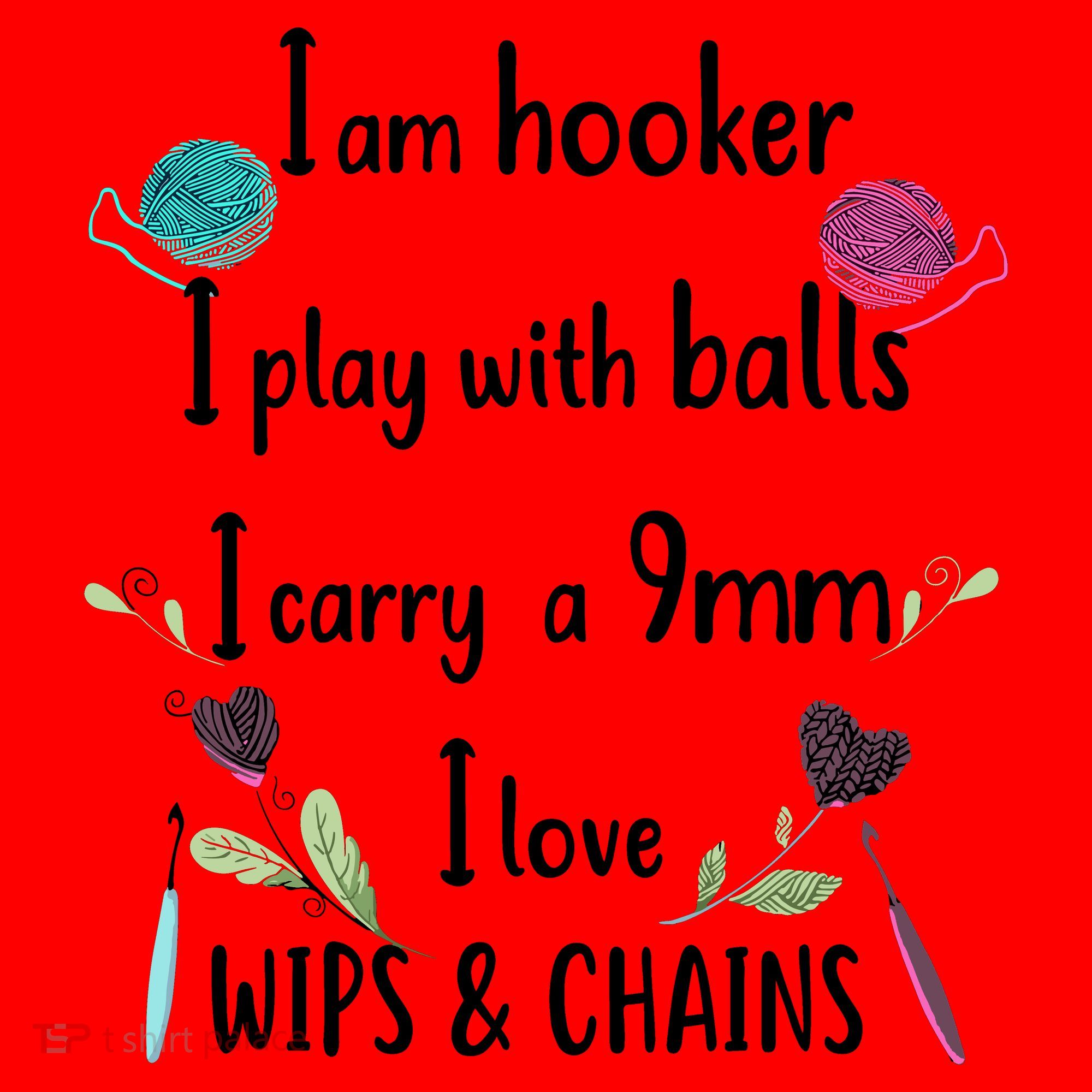 Funny Crochet Knitting I’M A Hooker Funny Crochet Santa Hat