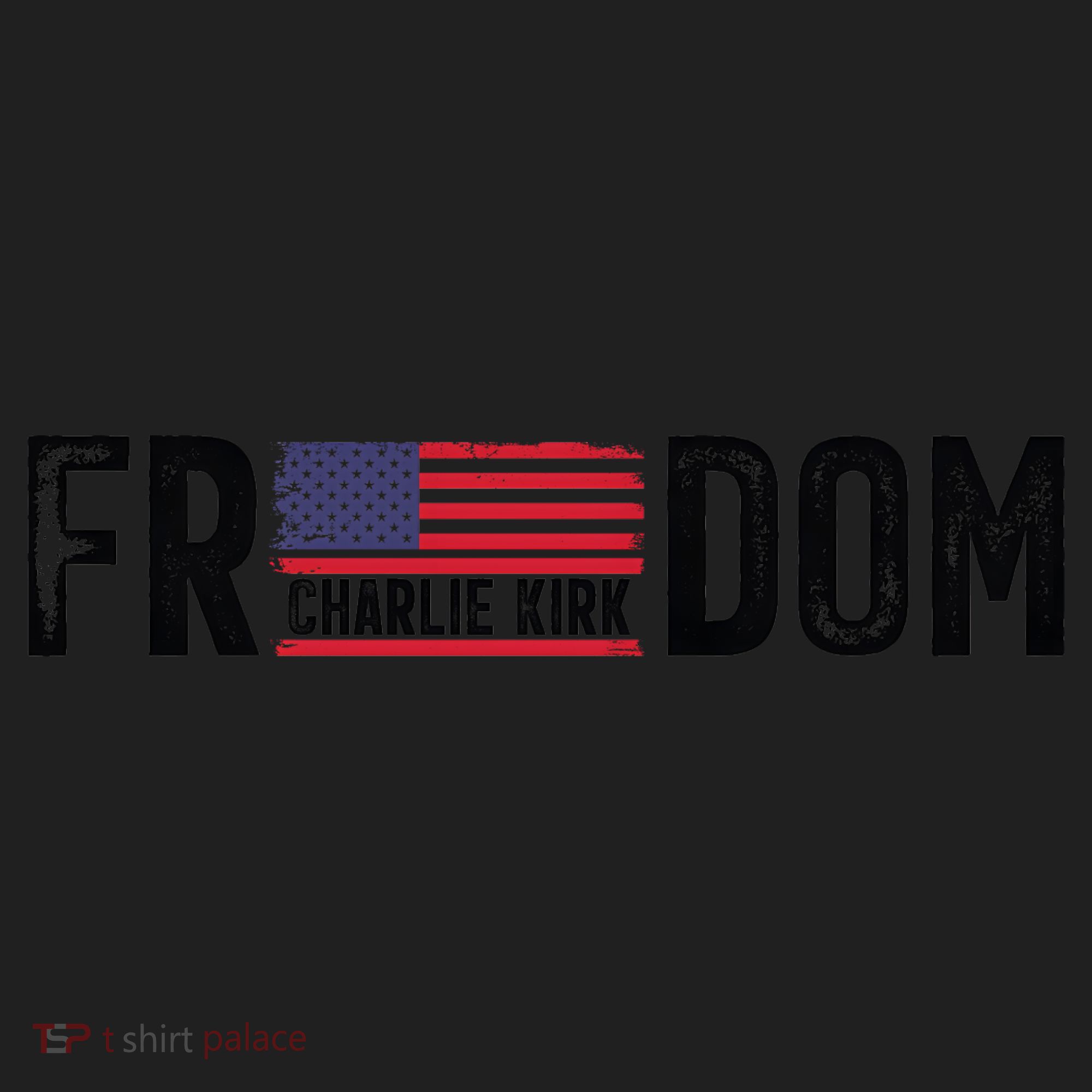 Freedom Charlie Kirk USA Flag Women's Sweatshirt