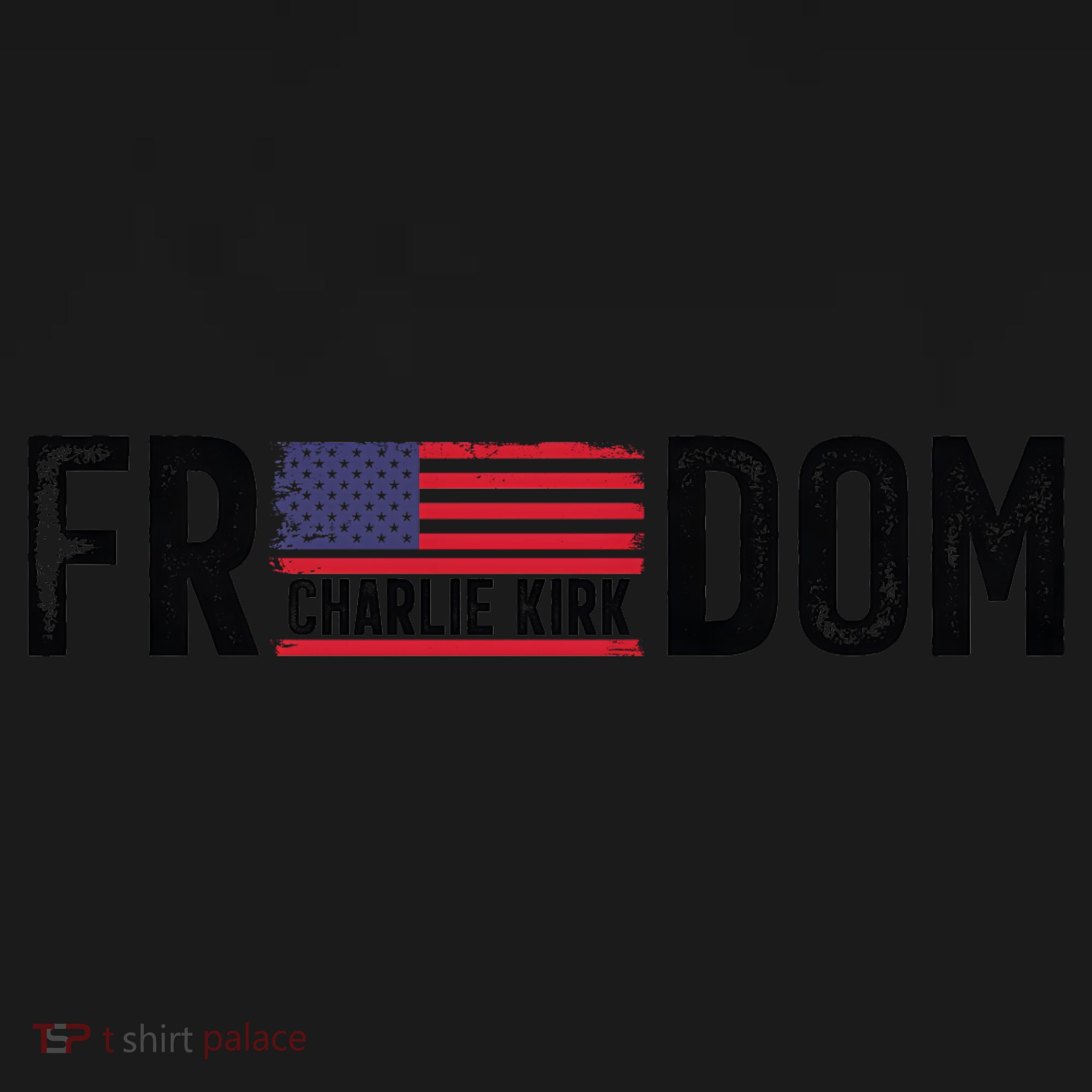 Freedom Charlie Kirk USA Flag Coaster