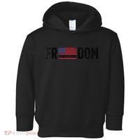 Freedom Charlie Kirk USA Flag Toddler Hoodie thumb 0