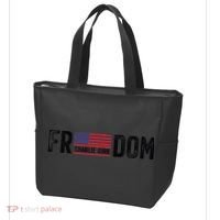 Freedom Charlie Kirk USA Flag Tote Bag thumb 3