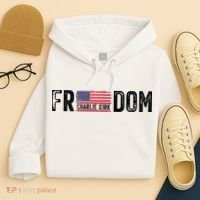 Freedom Charlie Kirk USA Flag Hoodie thumb 4