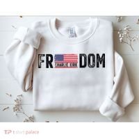 Freedom Charlie Kirk USA Flag Sweatshirt thumb 2