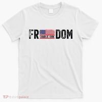 Freedom Charlie Kirk USA Flag T-Shirt thumb 0