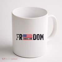 Freedom Charlie Kirk USA Flag Coffee Mug thumb 1