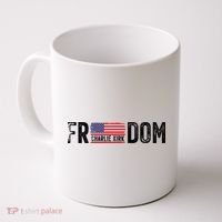 Freedom Charlie Kirk USA Flag Coffee Mug thumb 0