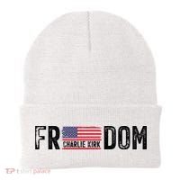 Freedom Charlie Kirk USA Flag Beanie thumb 0