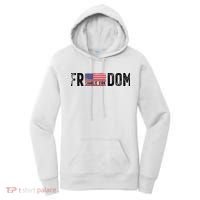 Freedom Charlie Kirk USA Flag Women's Hoodie thumb 0