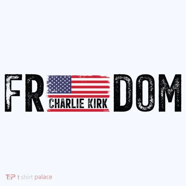 Freedom Charlie Kirk USA Flag Women's Hoodie