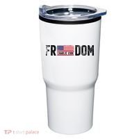 Freedom Charlie Kirk USA Flag Tumbler thumb 0