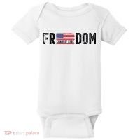 Freedom Charlie Kirk USA Flag Baby Bodysuit thumb 0