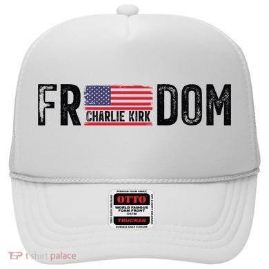 Freedom Charlie Kirk USA Flag Hat