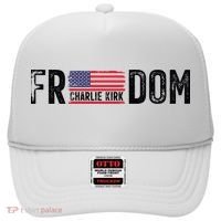 Freedom Charlie Kirk USA Flag Hat thumb 0