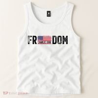 Freedom Charlie Kirk USA Flag Tank Top thumb 2