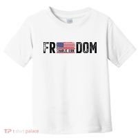 Freedom Charlie Kirk USA Flag Toddler T-Shirt thumb 0