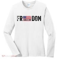 Freedom Charlie Kirk USA Flag Women's Long Sleeve Shirt thumb 0