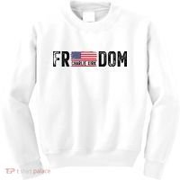 Freedom Charlie Kirk USA Flag Kids Sweatshirt thumb 0