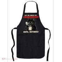Funny Cat Let Me Check My GiveAShitOMeter Nope Nothing Apron thumb 0